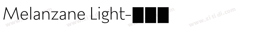 Melanzane Light字体转换